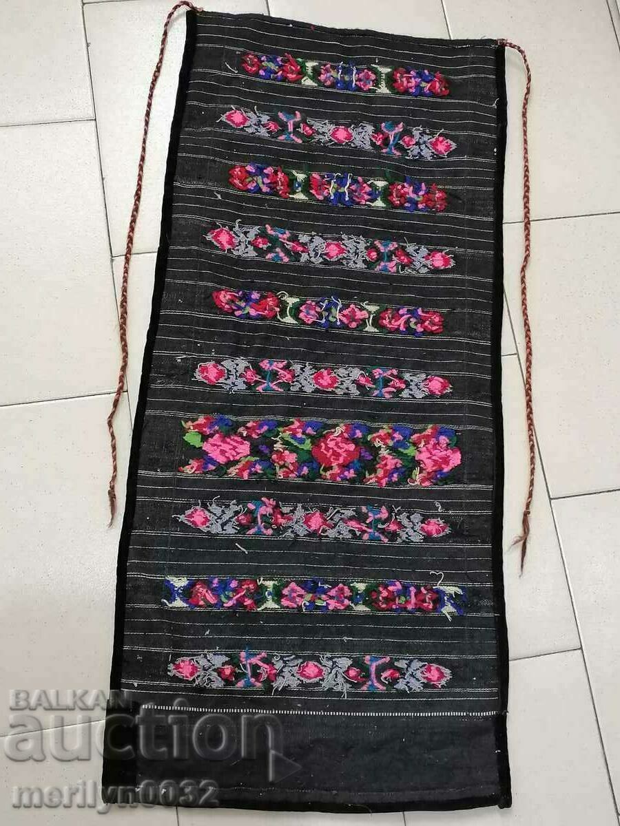 Old hand woven apron with embroidery, costume - 6 Old hand woven apron with embroidery, costume - 6