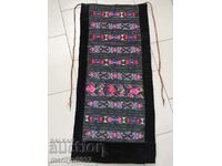 Old hand woven apron with embroidery, costume