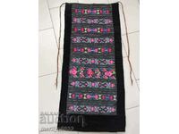 Old hand woven apron with embroidery, costume