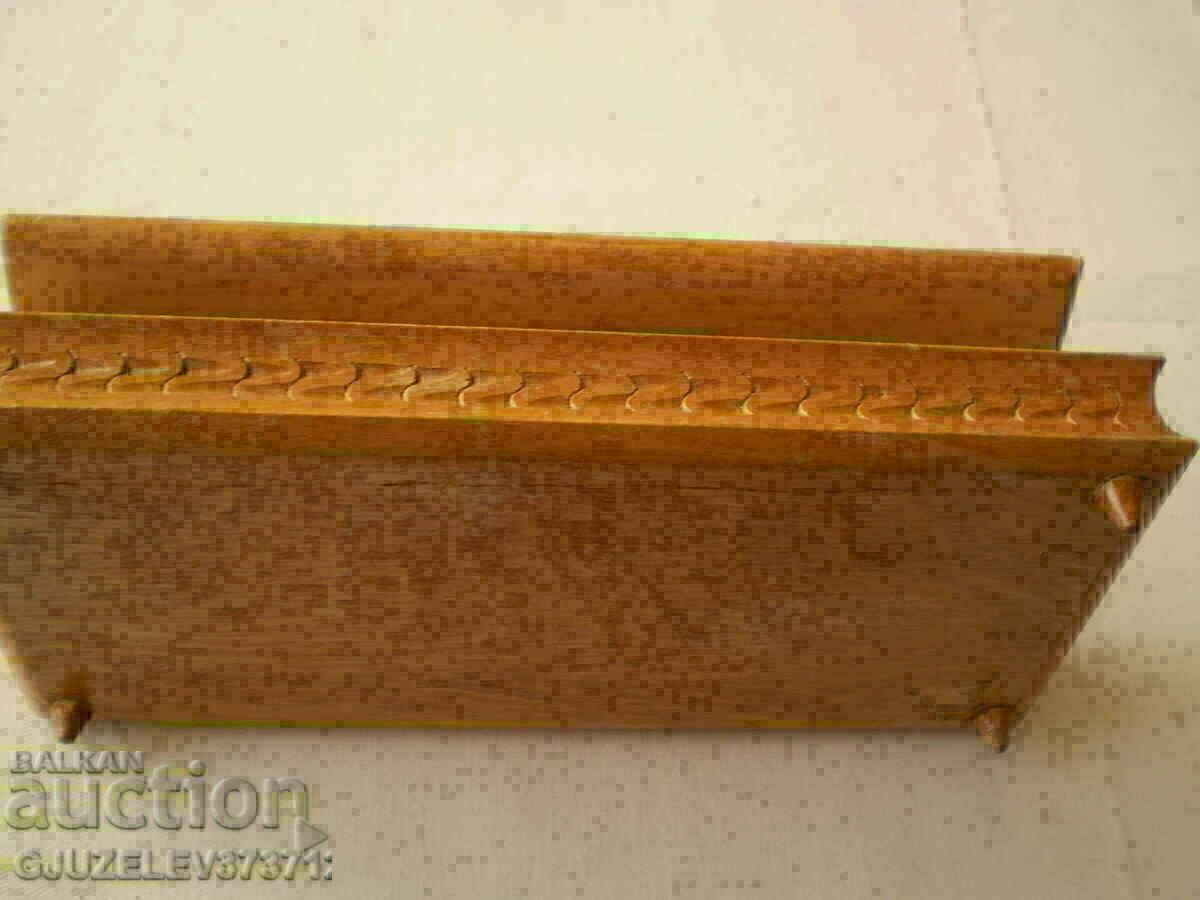 Old wooden Bulgarian box wood carving - 6 Old wooden Bulgarian box wood carving - 6