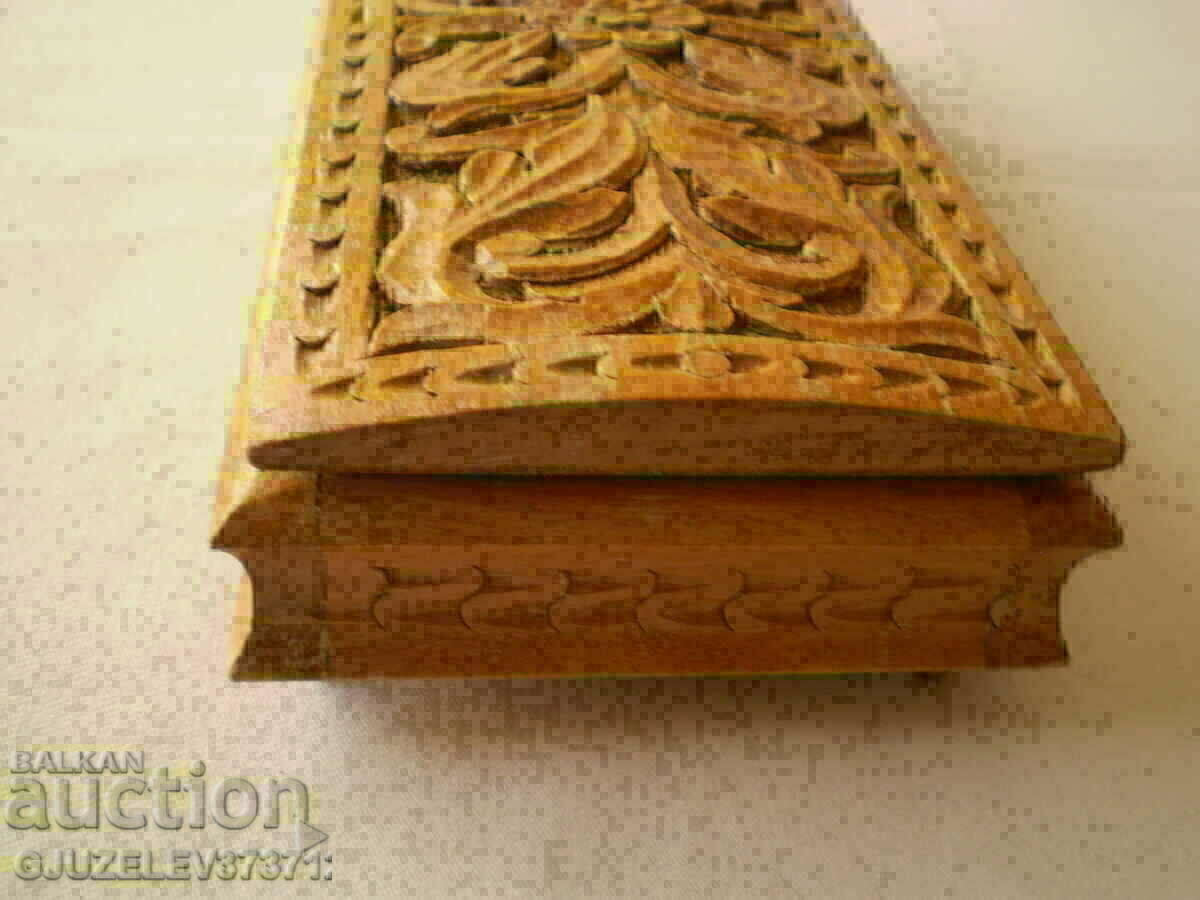 Old wooden Bulgarian box wood carving - 7 Old wooden Bulgarian box wood carving - 7