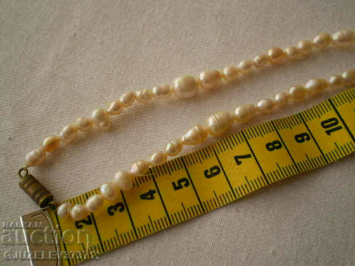 Auction necklace necklace made of natural white river pearls Auction necklace necklace made of natural white river pearls