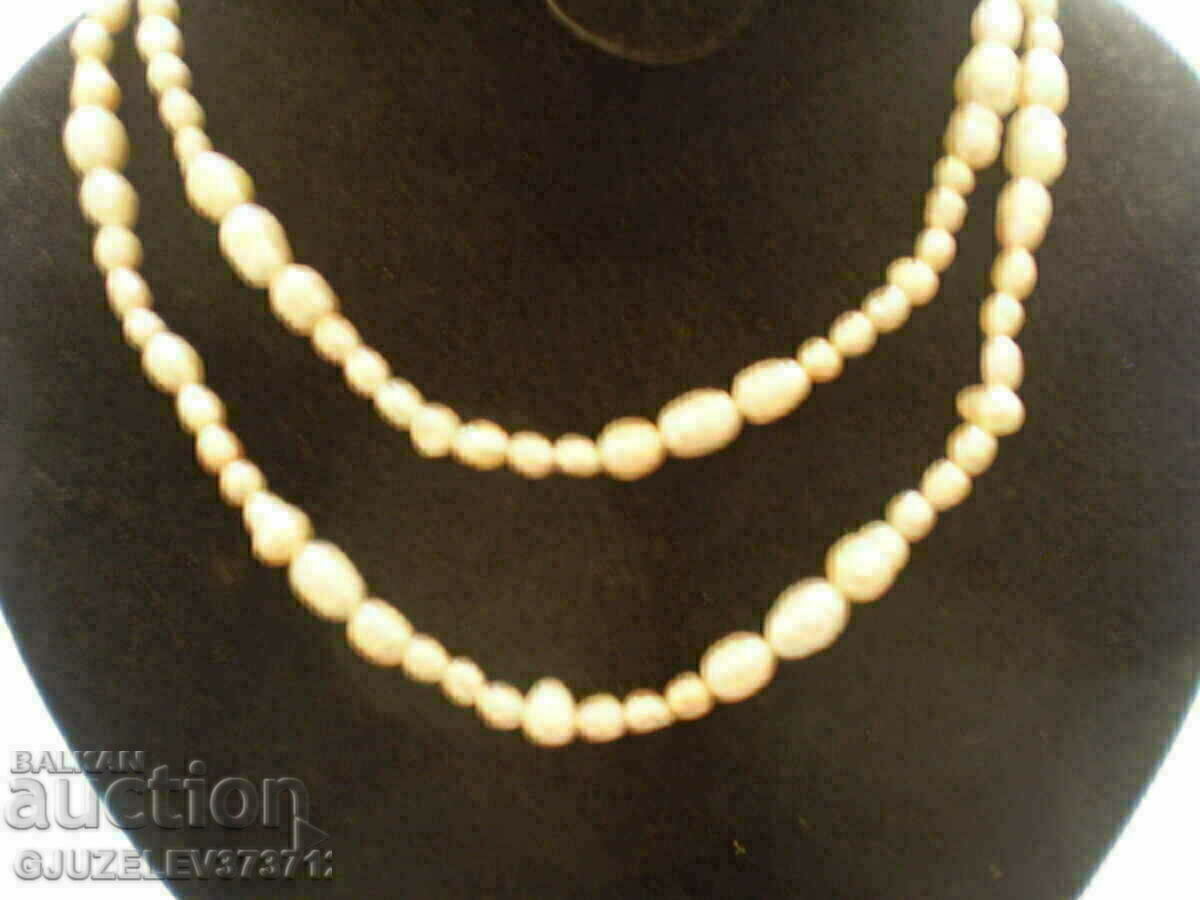 Delivery of necklace necklace made of natural white river pearls Delivery of necklace necklace made of natural white river pearls