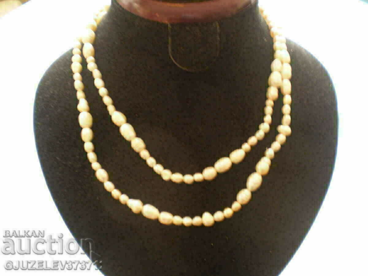 necklace necklace made of natural white river pearls - 5 necklace necklace made of natural white river pearls - 5