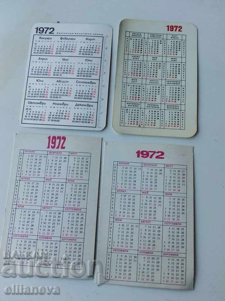 calendars 1972 with price 4.00 BGN | € 2.05 calendars 1972 with price 4.00 BGN | € 2.05
