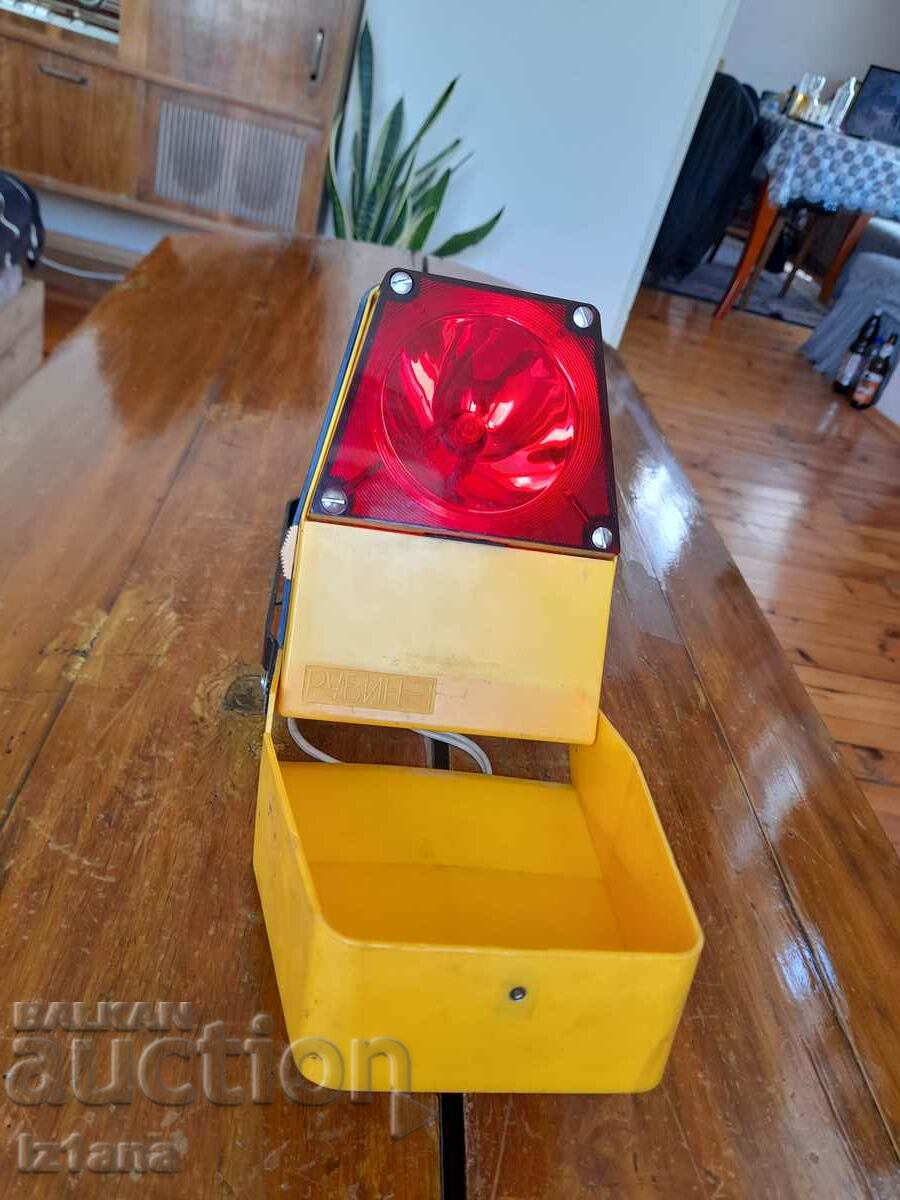 Old signal lamp, Ruby lantern - 5