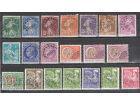 1922-75. Франция. Преанулирани пощенски марки, различни.