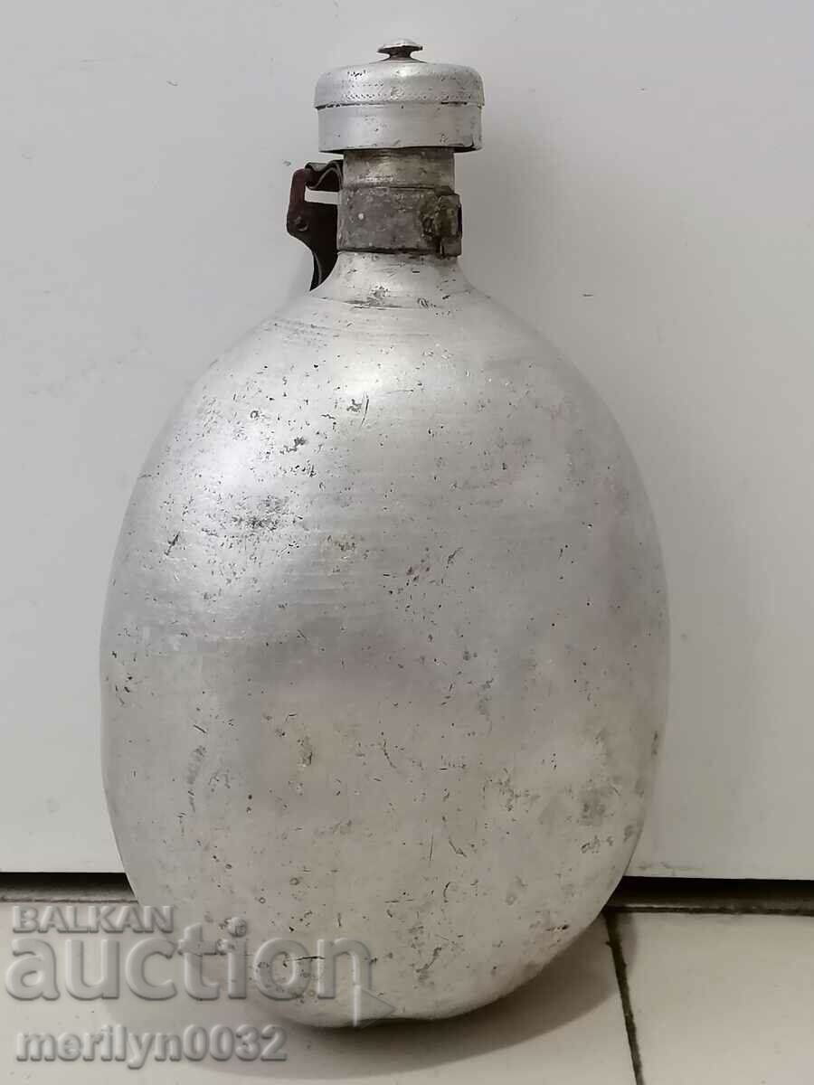 Auction Aluminum jug from the early social military art Auction Aluminum jug from the early social military art
