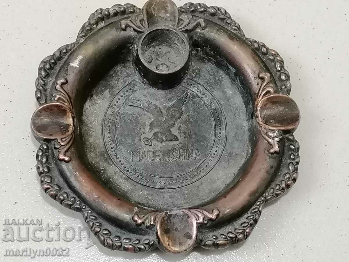 Old metal ashtray, cigarette, cigar, cigar with price 25.00 BGN | € 12.78 Old metal ashtray, cigarette, cigar, cigar with price 25.00 BGN | € 12.78