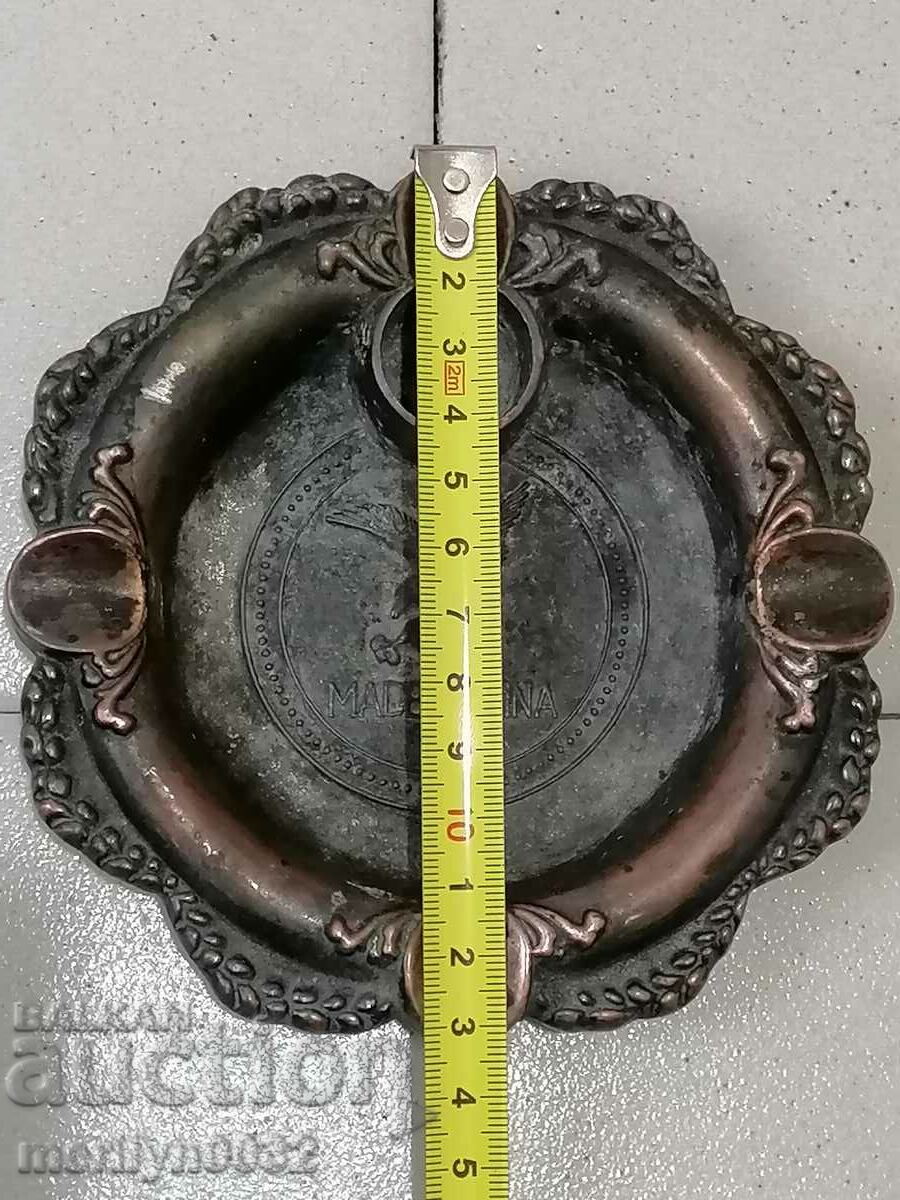 Old metal ashtray, cigarette, cigar, cigar - 6 Old metal ashtray, cigarette, cigar, cigar - 6