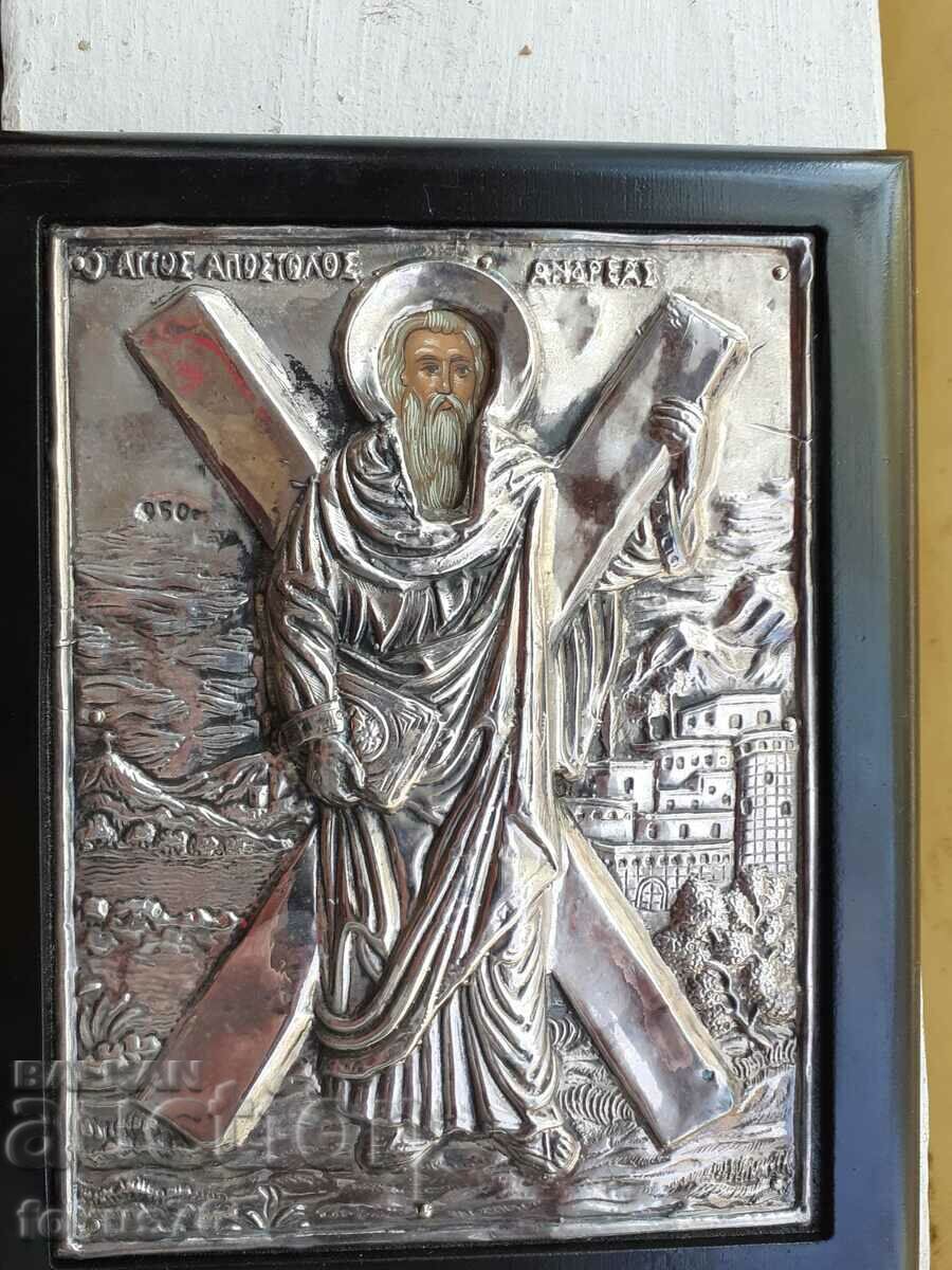 Large silver icon with a certificate with price 230.00 BGN | € 117.60 Large silver icon with a certificate with price 230.00 BGN | € 117.60