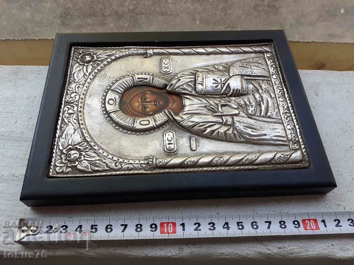 Large silver icon with a certificate - 7 Large silver icon with a certificate - 7