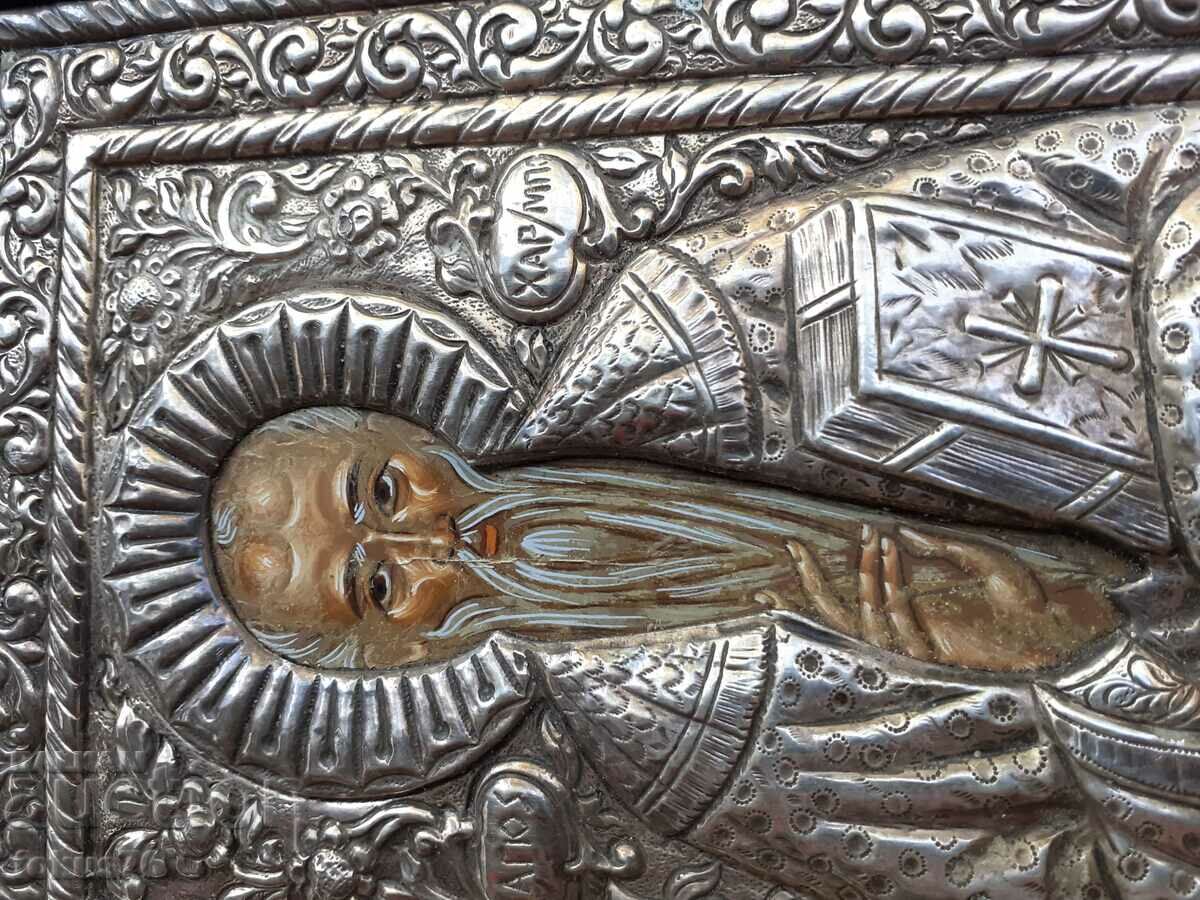 Delivery of Large silver icon with 950 certificate