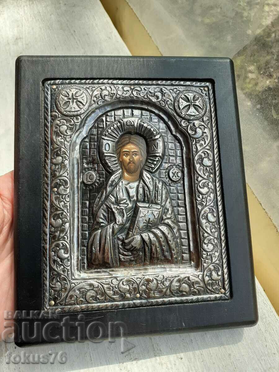 Delivery of Unique beautiful Greek silver icon Delivery of Unique beautiful Greek silver icon