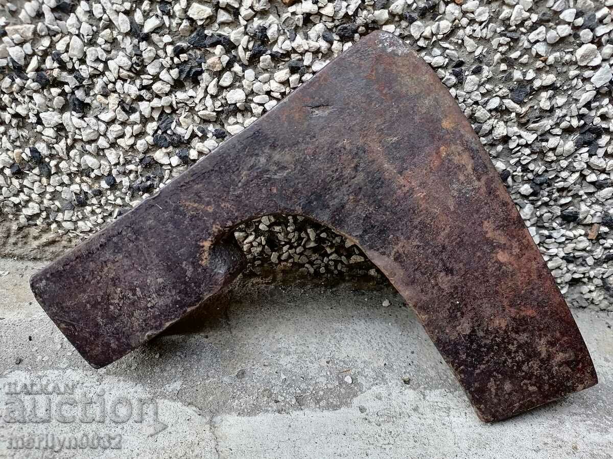 Auction  An old ax shaft tool wrought iron