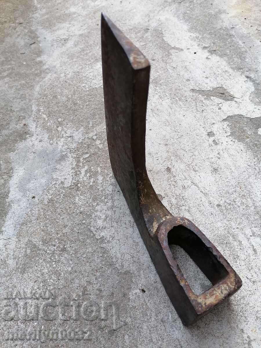 An old ax shaft tool wrought iron - 5
