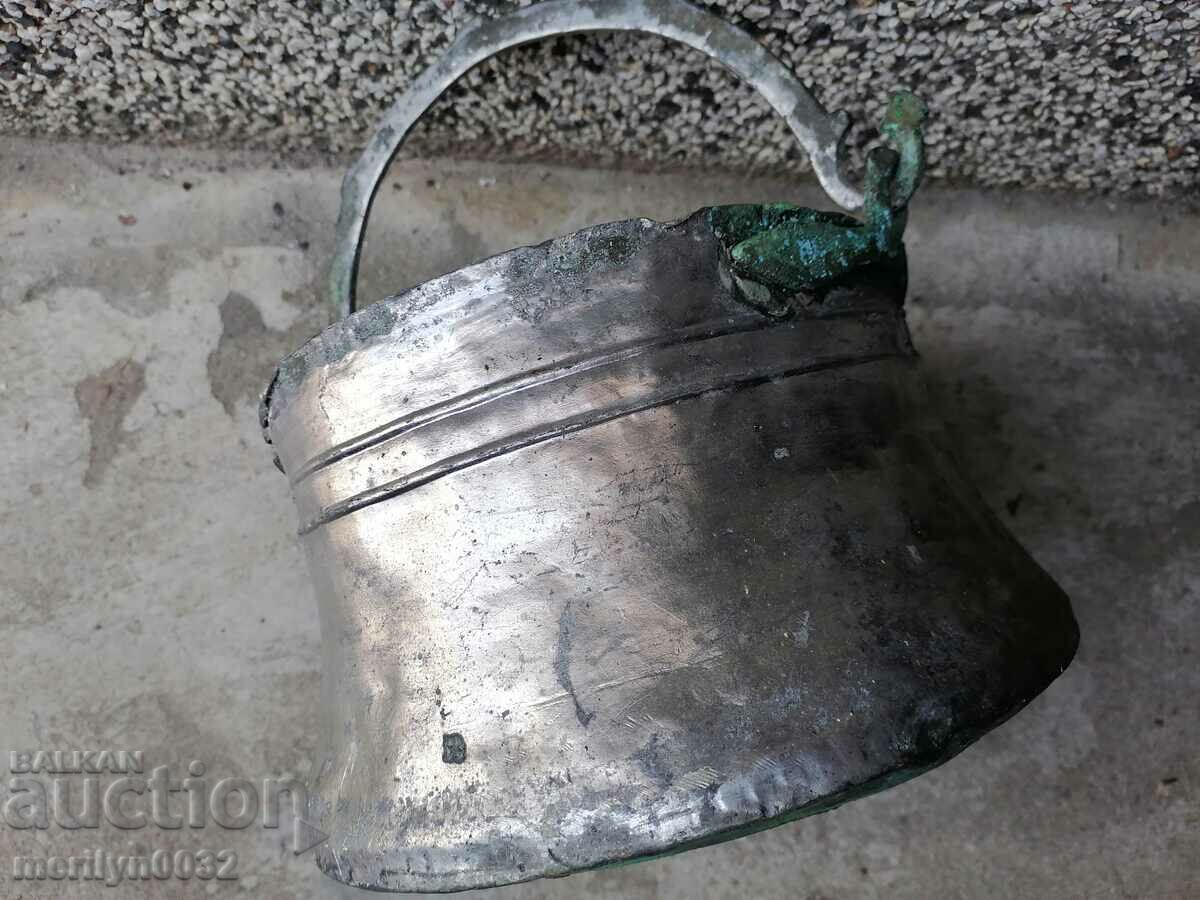 Auction  Old copper cauldron, cauldron, copper, copper
