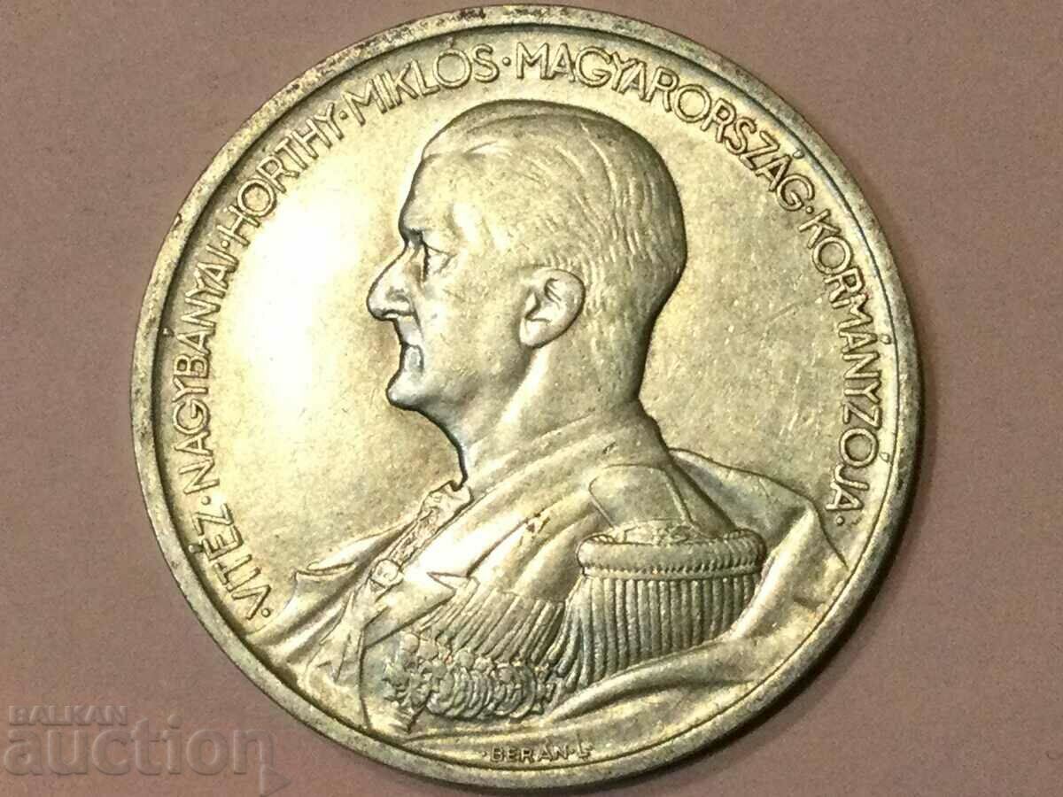 Hungary 5 Pengo 1939 Admiral Horthy silver with price 95.00 BGN | € 48.57 Hungary 5 Pengo 1939 Admiral Horthy silver with price 95.00 BGN | € 48.57