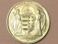 Hungary 5 Pengo 1939 Admiral Horthy silver