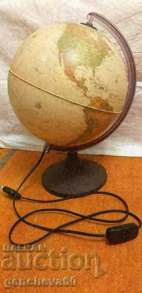 Auction Large geographic globe lamp - Marco Polo /30cm Auction Large geographic globe lamp - Marco Polo /30cm