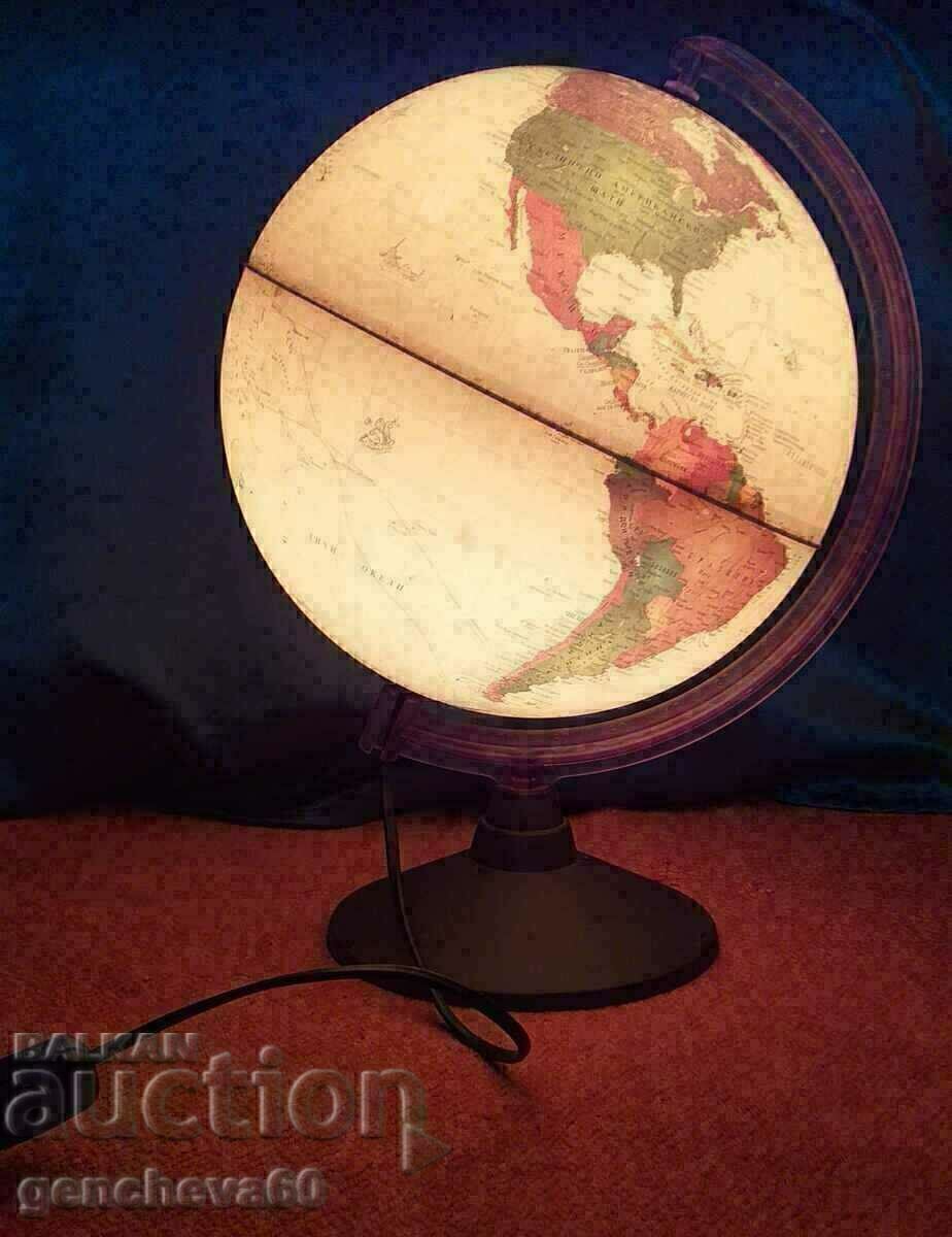Доставка на Голям географски глобус лампа - Марко Поло /30см
