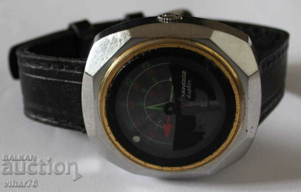 Delivery of RARE MEN'S WATCH SANDOZ DUPLEX - AUTOMATIC