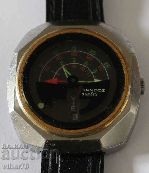 RARE MEN'S WATCH SANDOZ DUPLEX - AUTOMATIC