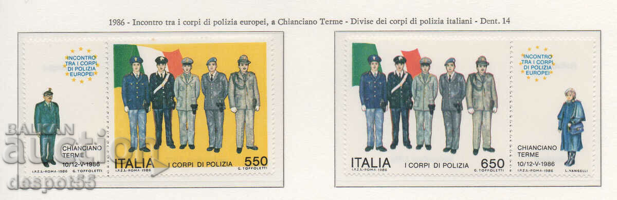 1986. Italia. Conferința europeană de poliție.