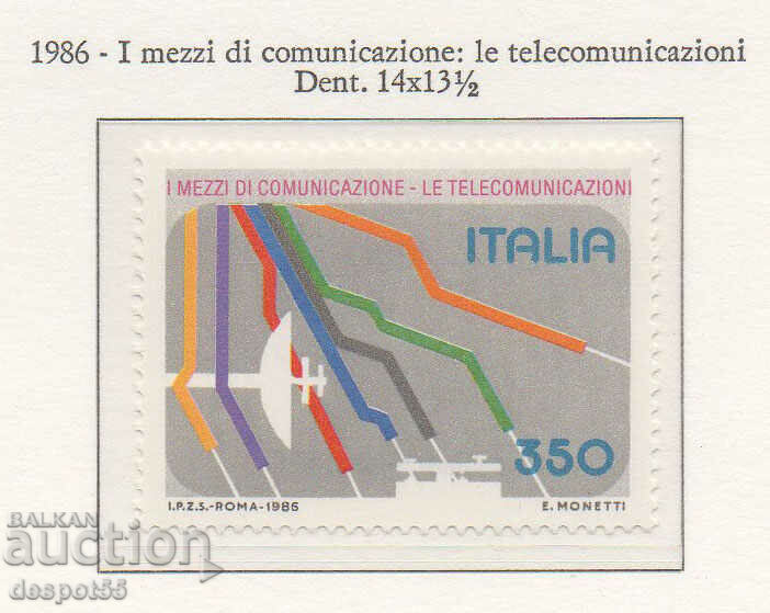 1986. Ιταλία. Τηλεπικοινωνίες.