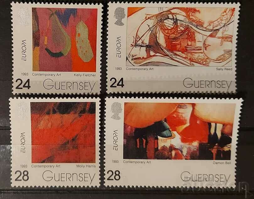 Гуернсей/Гърнси 1993 Европа CEPT Изкуство/Картини MNH