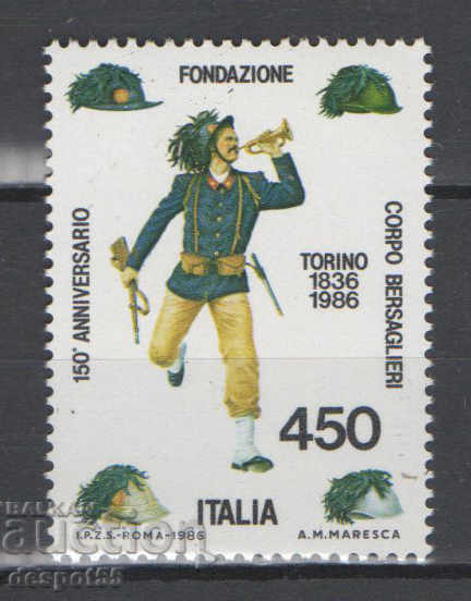 1986. Italia. Corpul Bersalier al trupelor de munte.