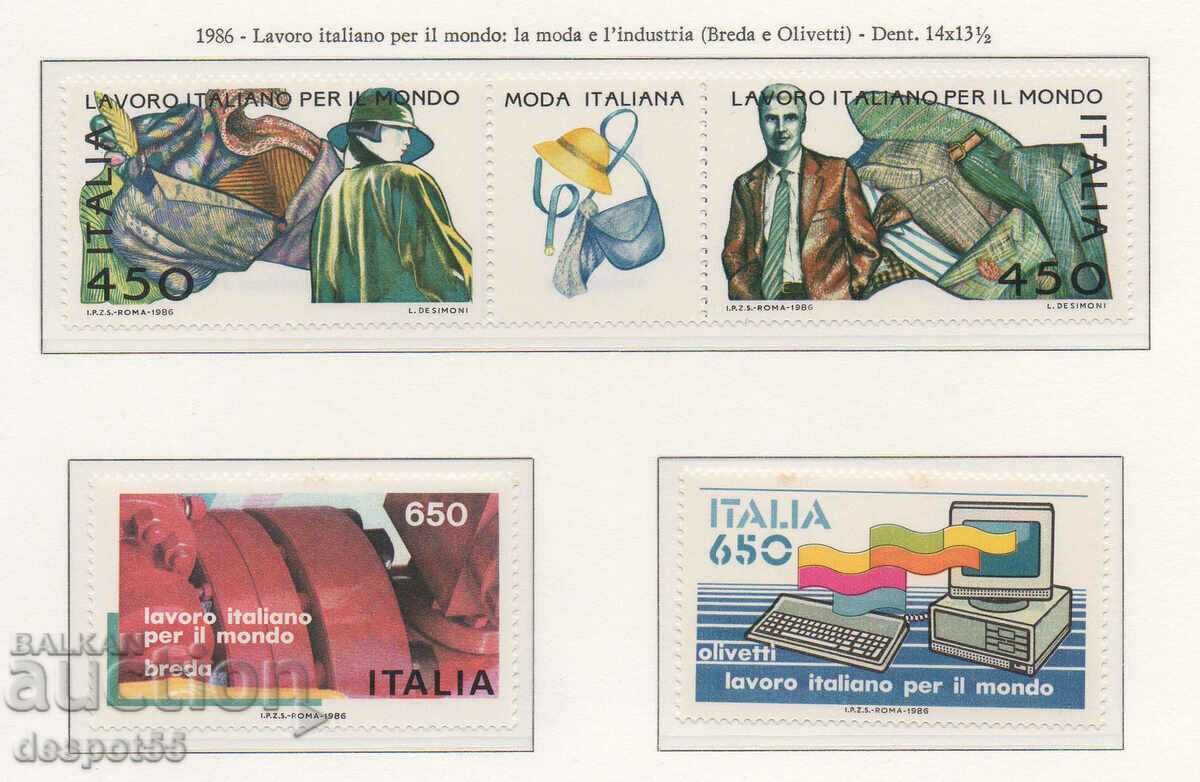 1986. Italy. Italian production for export.