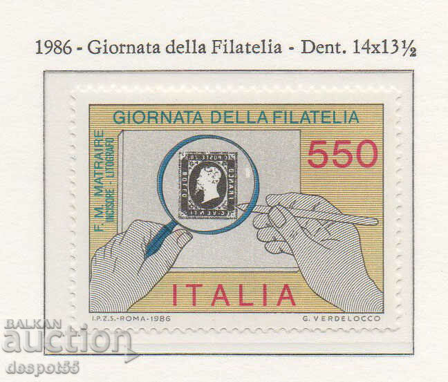 1986. Italy. Postage stamp day.