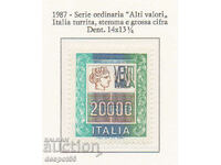 1987. Italy. New value - Coat of arms and large numbers.