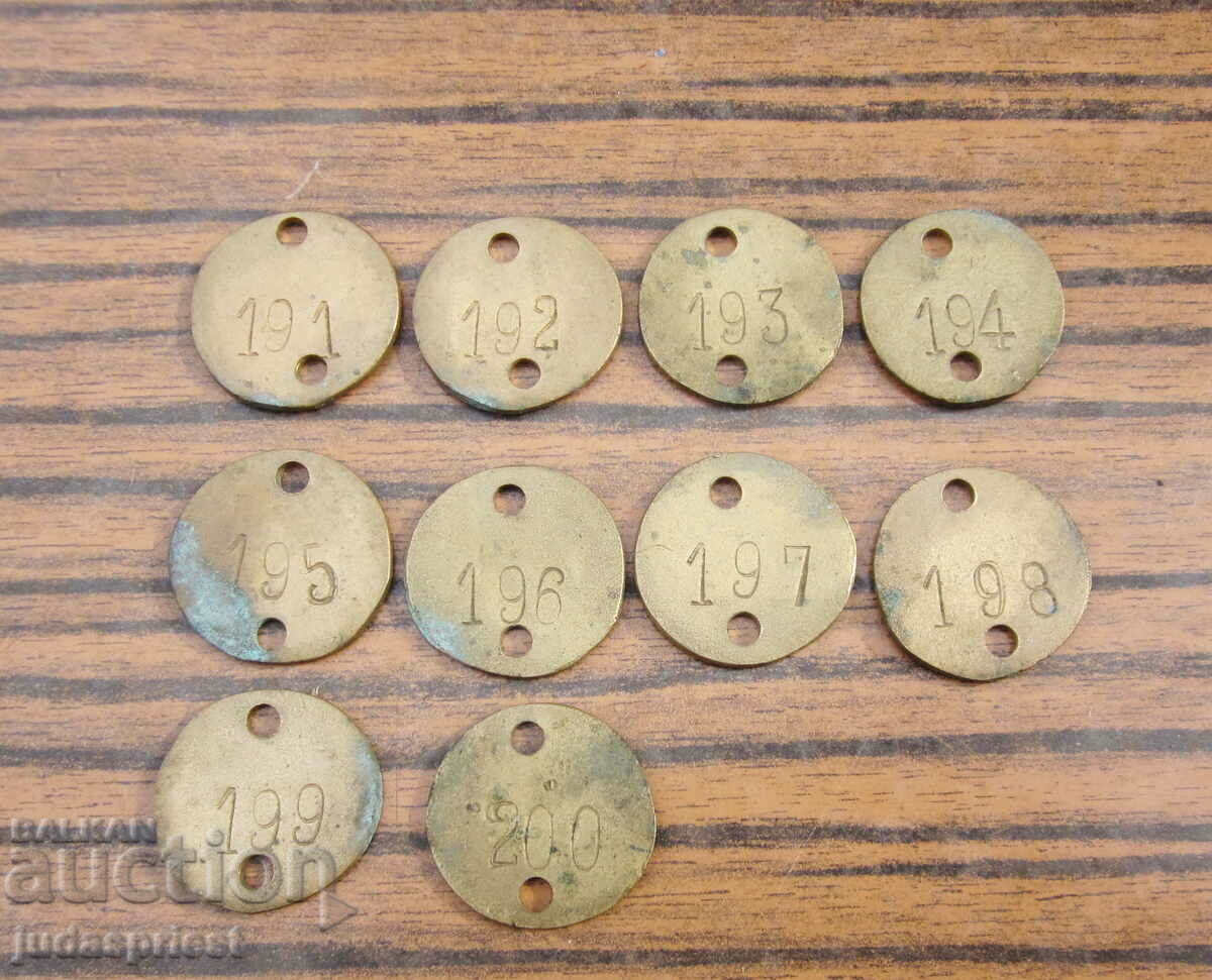 Auction Kingdom of Bulgaria lot of ancient bronze tokens token Auction Kingdom of Bulgaria lot of ancient bronze tokens token