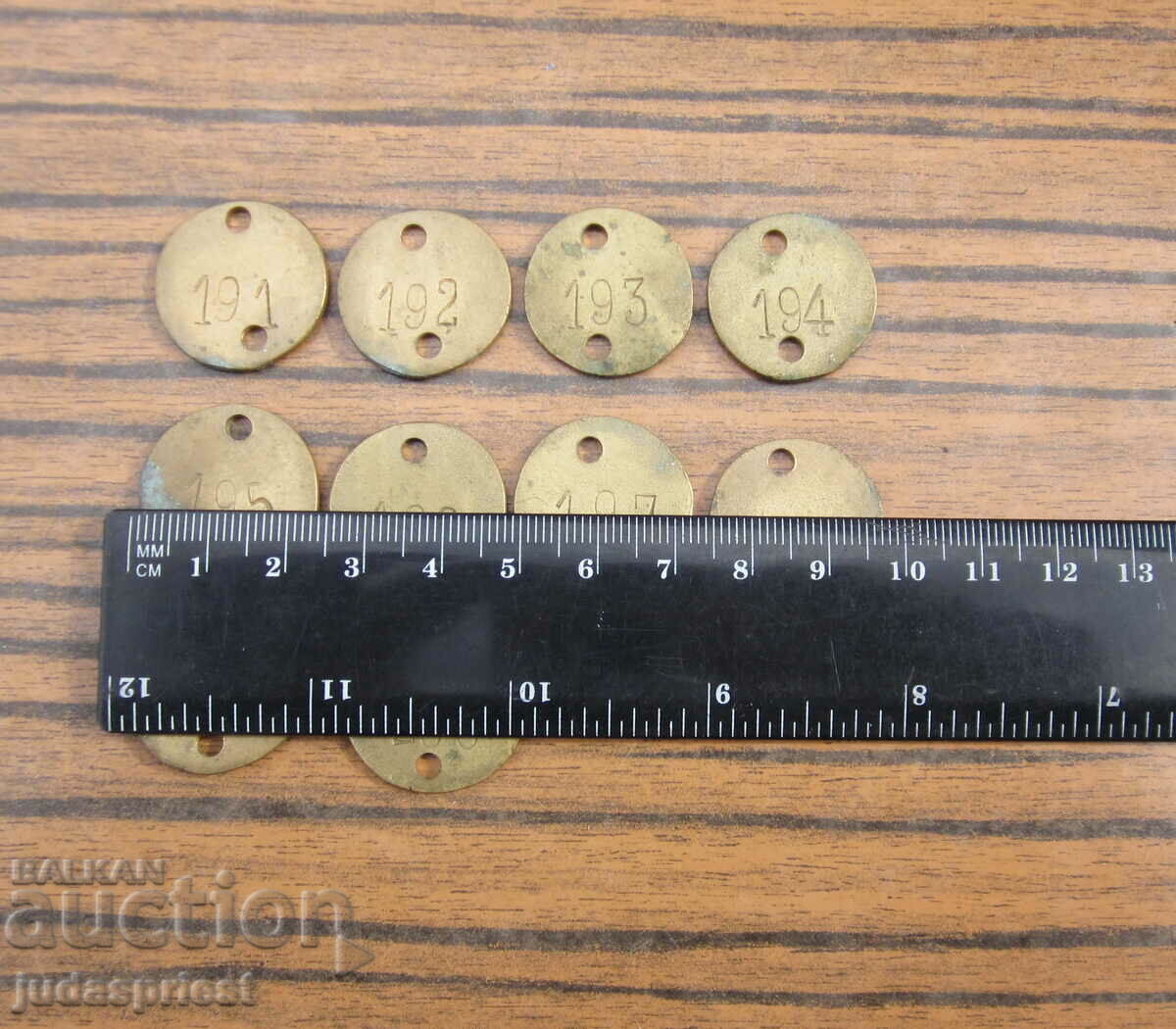 Kingdom of Bulgaria lot of ancient bronze tokens token - 5 Kingdom of Bulgaria lot of ancient bronze tokens token - 5