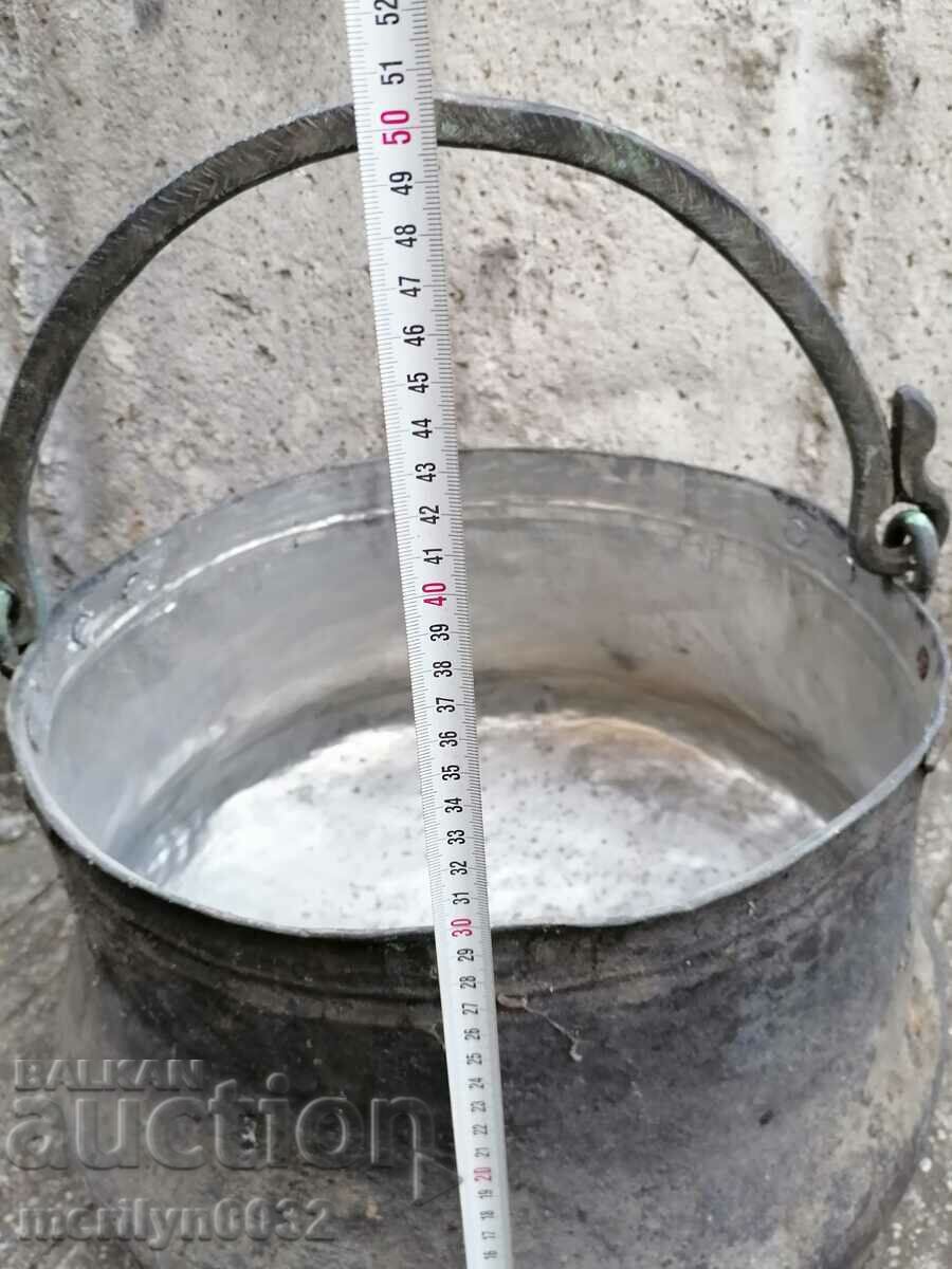 Old harania, copper vessel, large cauldron, copper, dustpan - 5 Old harania, copper vessel, large cauldron, copper, dustpan - 5