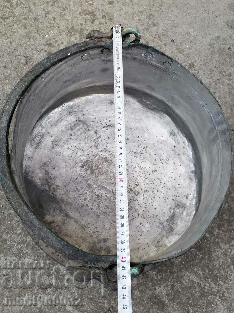 Old harania, copper vessel, large cauldron, copper, dustpan - 6 Old harania, copper vessel, large cauldron, copper, dustpan - 6