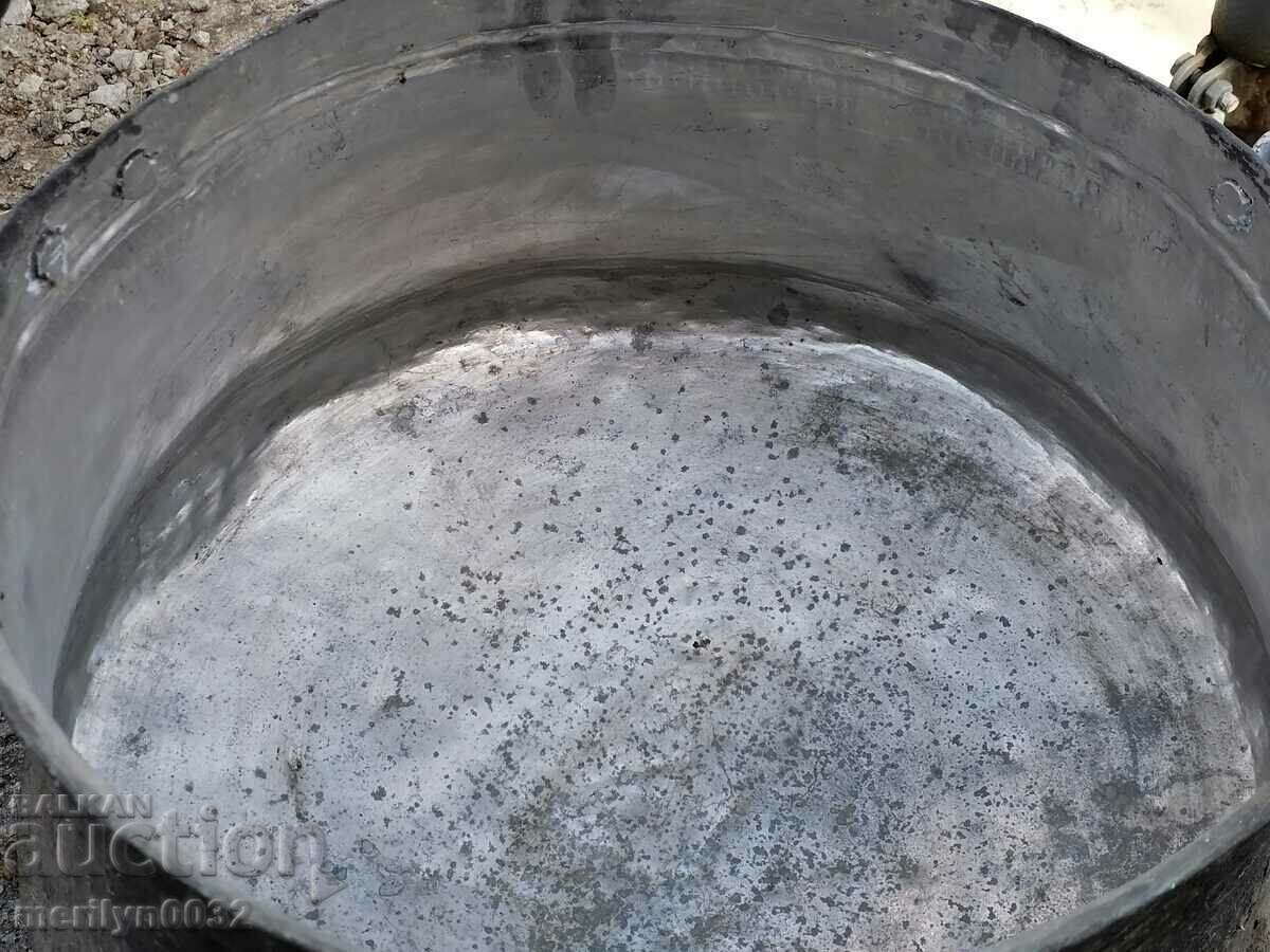 Old harania, copper vessel, large cauldron, copper, dustpan - 7 Old harania, copper vessel, large cauldron, copper, dustpan - 7
