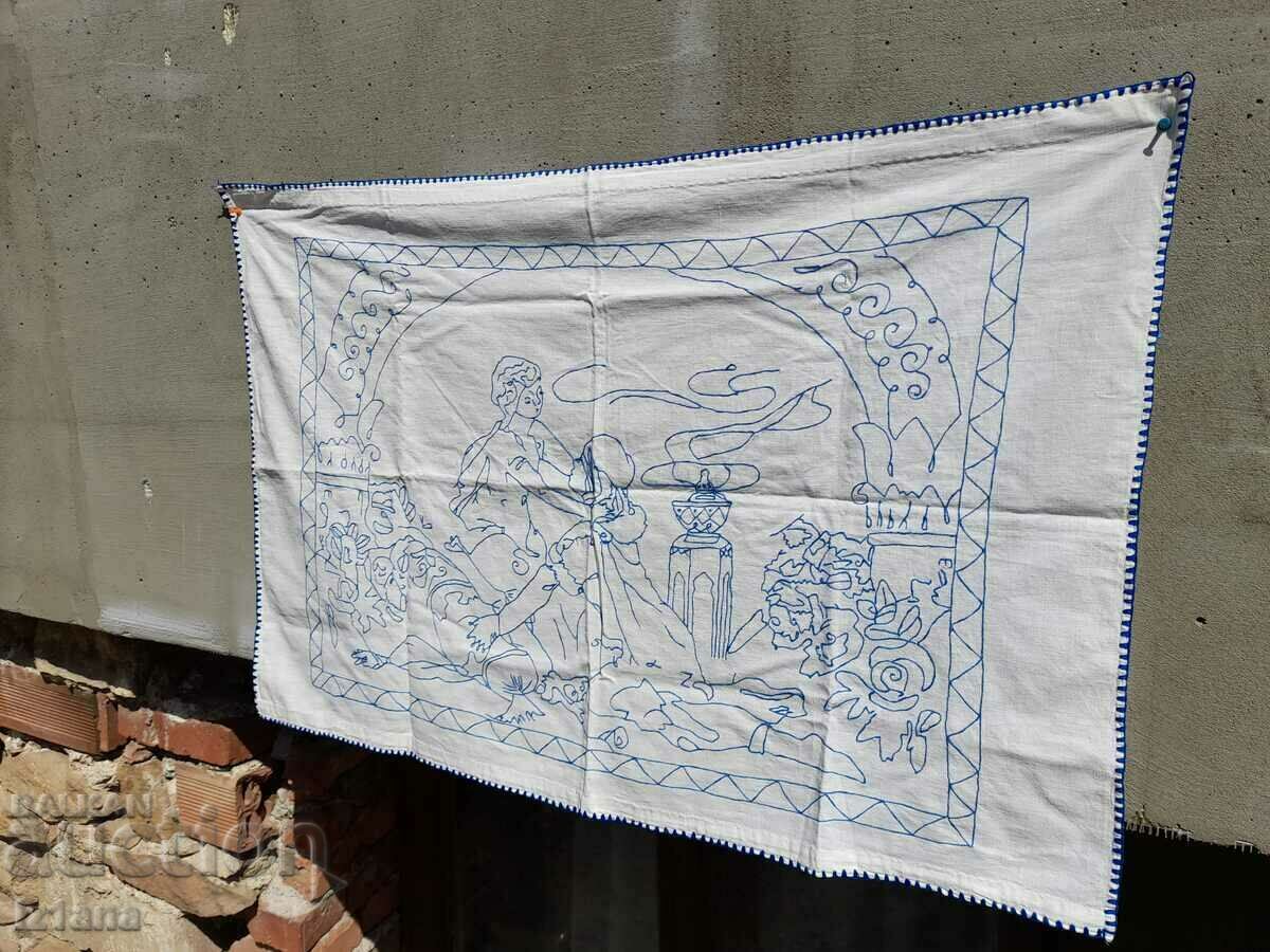 Delivery of An old embroidered hacker, wall cover Delivery of An old embroidered hacker, wall cover