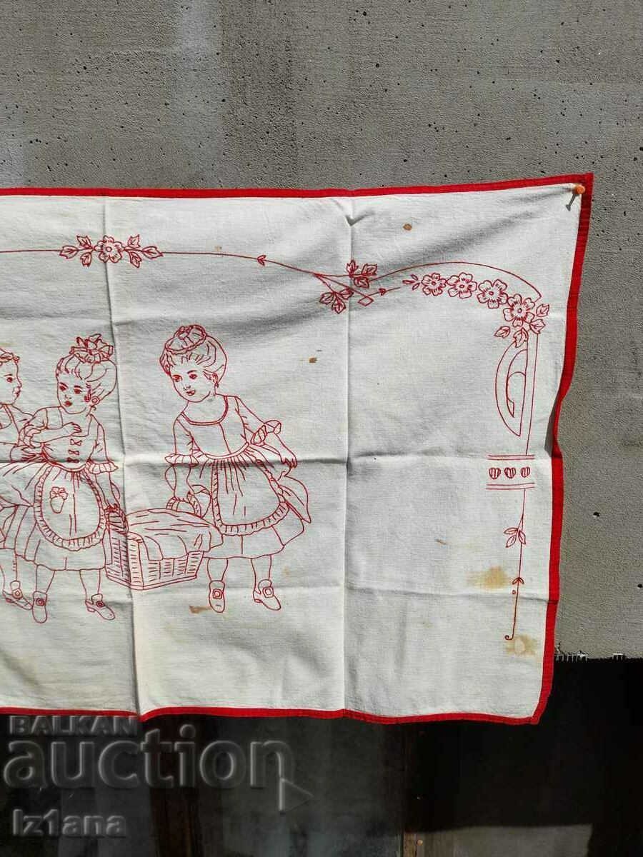 Auction An old embroidered hacker, wall cover Auction An old embroidered hacker, wall cover