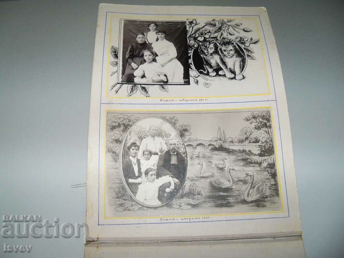 Luxurious old family photo album with 43 photos from 1907. - 5 Luxurious old family photo album with 43 photos from 1907. - 5