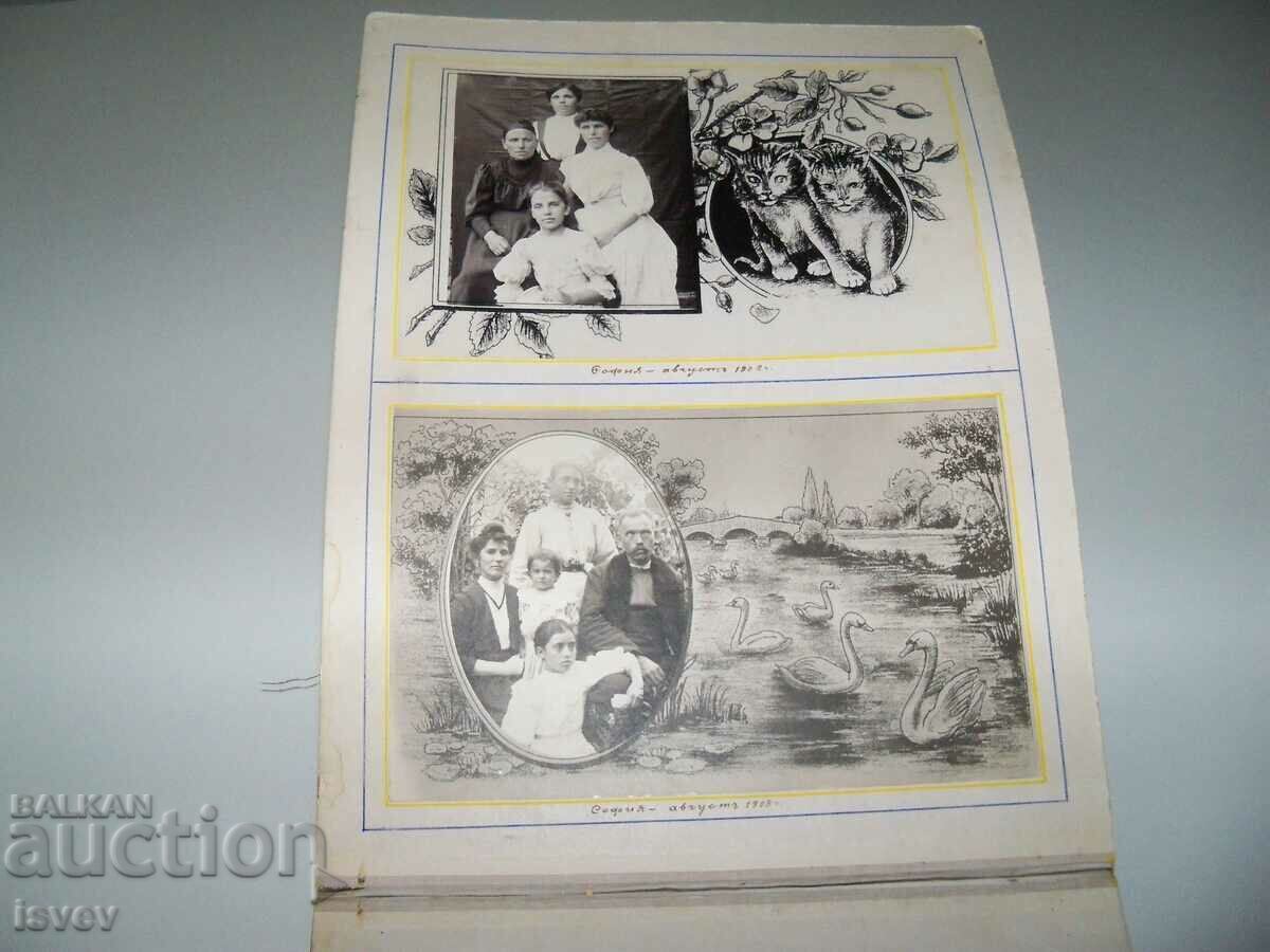 Album foto de familie vechi de lux cu 43 de fotografii din 1907. - 5