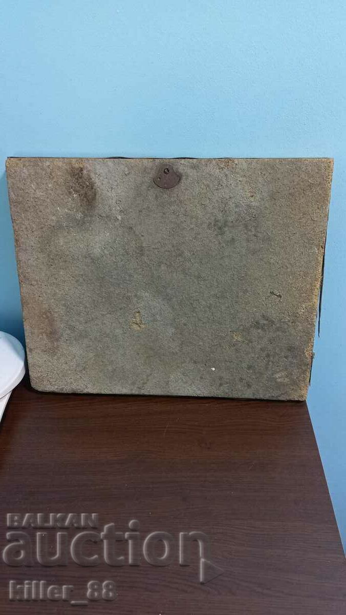 Unique old copper painting souvenir from the barracks - 6