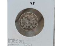 Germania 1/2 Marcu 1908 Argint