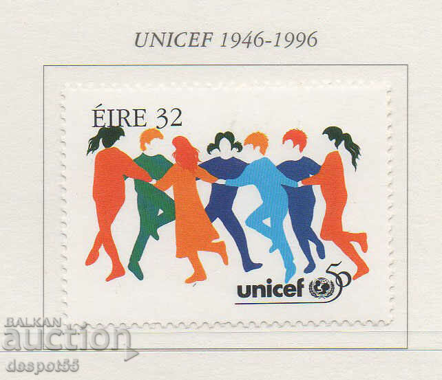 1996. Eire. 50th anniversary of UNICEF.