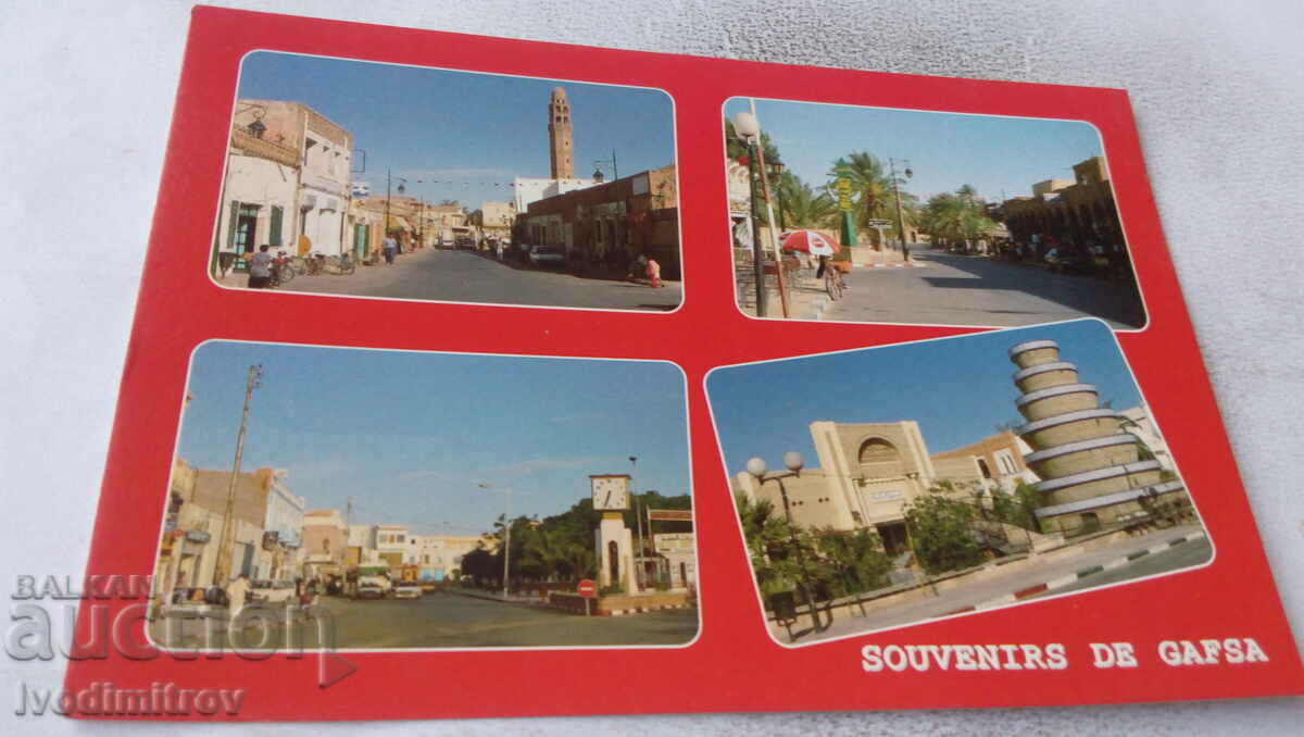 Carte poștală Souvenirs de Gafsa