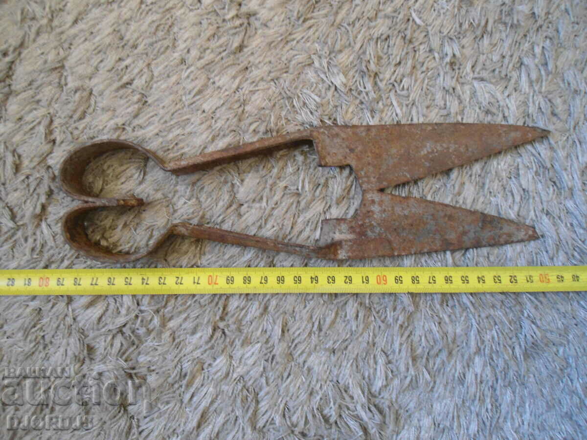 Auction Old forged scissors Auction Old forged scissors