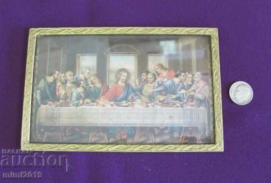 Vintage Mini Icon Chromolithography The Last Supper - 7 Vintage Mini Icon Chromolithography The Last Supper - 7