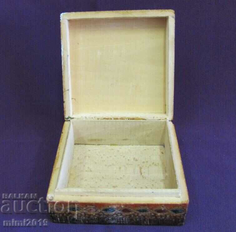 Vintage Wooden Jewelry Box handmade - 5 Vintage Wooden Jewelry Box handmade - 5